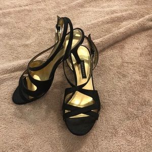 Sparkly dress high heeled sandals